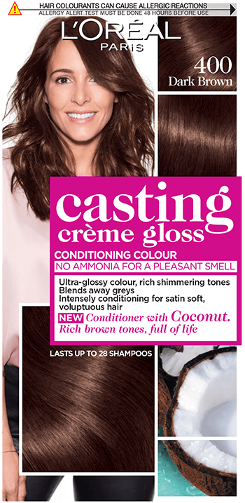 Casting Crème Gloss 400 Dark Brown Semi Permanent Hair Dye